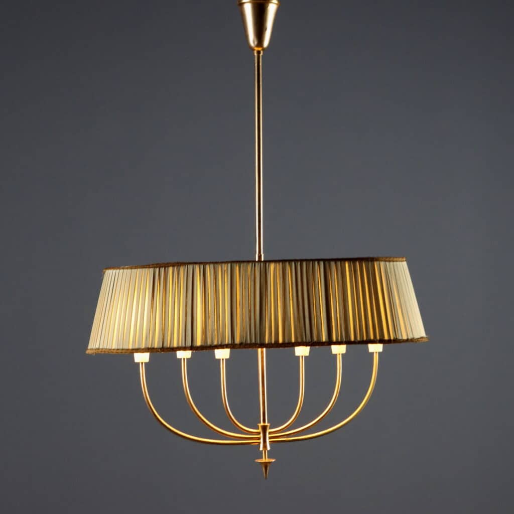 Lampadario a sei luci anni '40