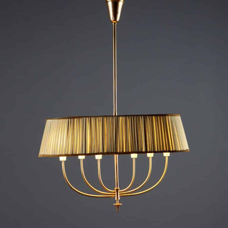 Lampadario a sei luci anni '40