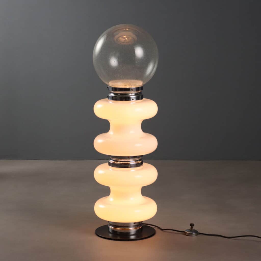 Lampada da terra anni '60 con doppia accensione
