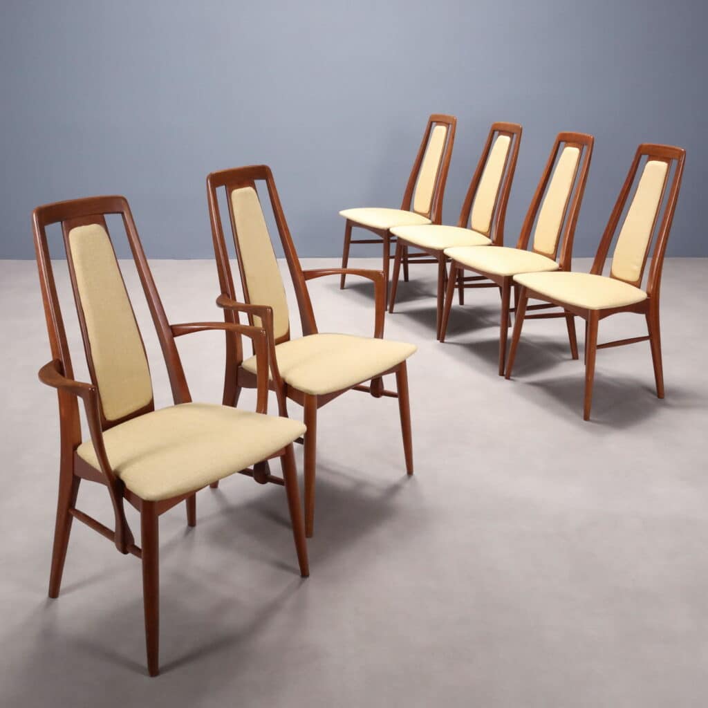 Sei Sedie anni '60 di manifattura Nordeuropea
