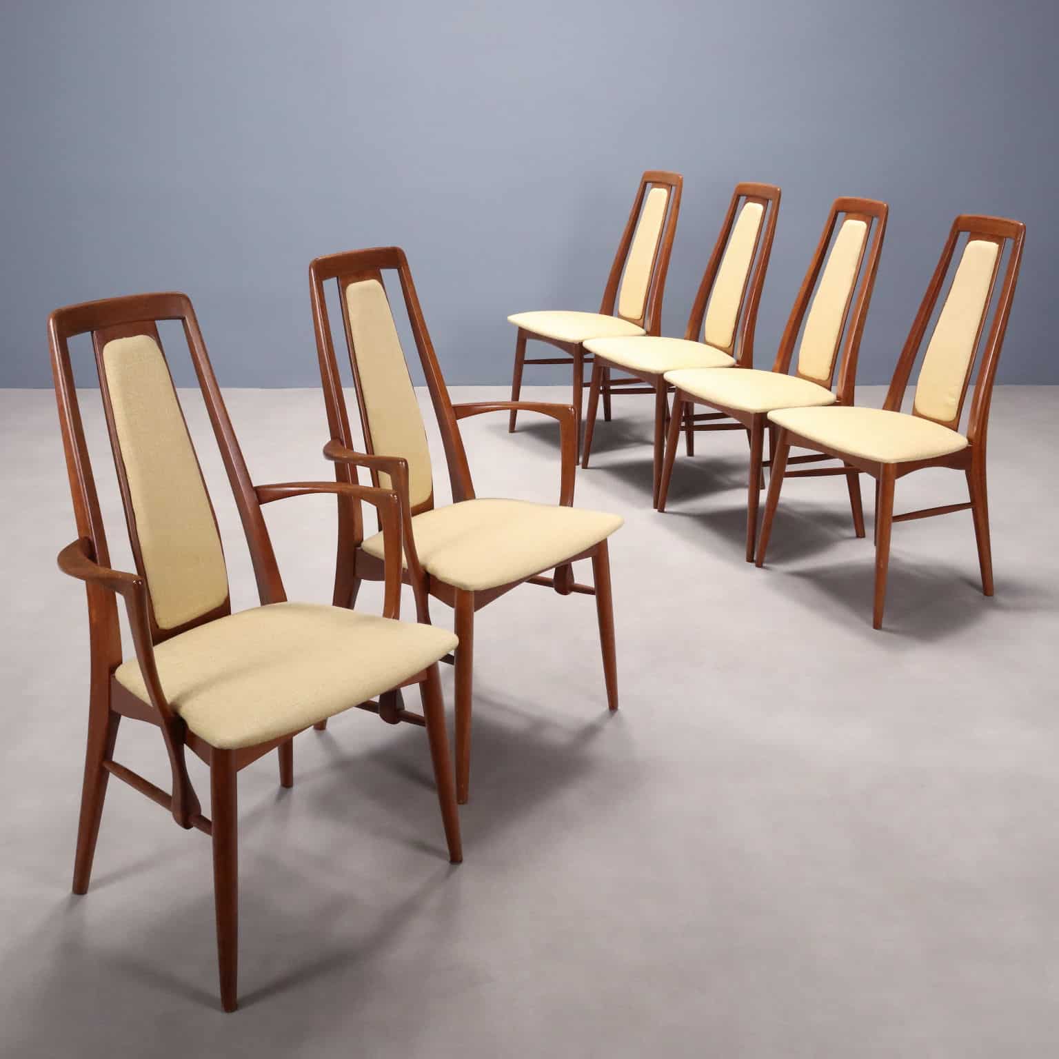 Sei Sedie anni '60 di manifattura Nordeuropea