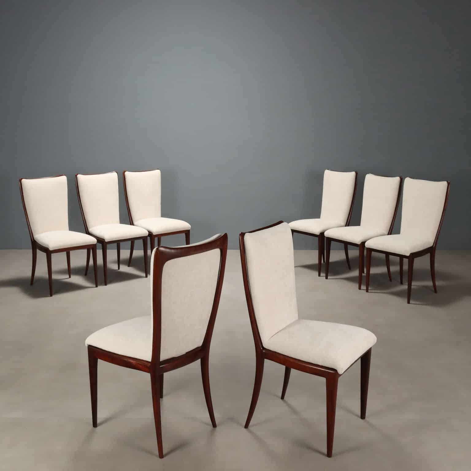 Otto Sedie da pranzo anni '50