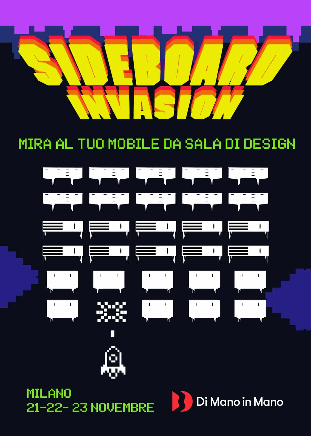 Evento a Milano dedicato ai mobili anni '60: Sideboard Invasion 21 22 23 Novembre, Viale Espinasse 99 Milano