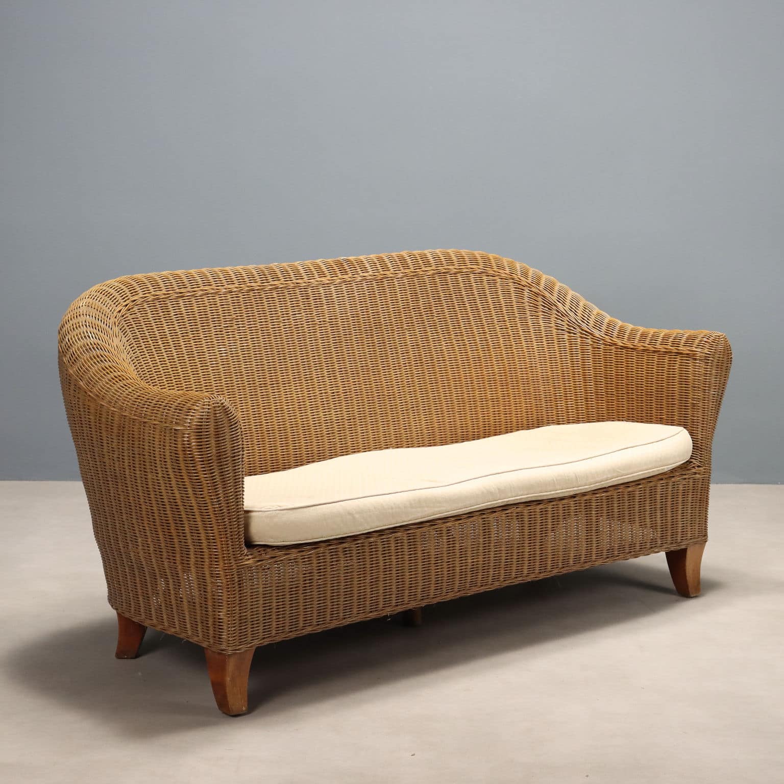 Divano due posti in vimini