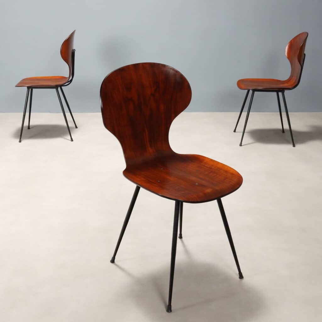 Tre Sedie anni '60 restaurate