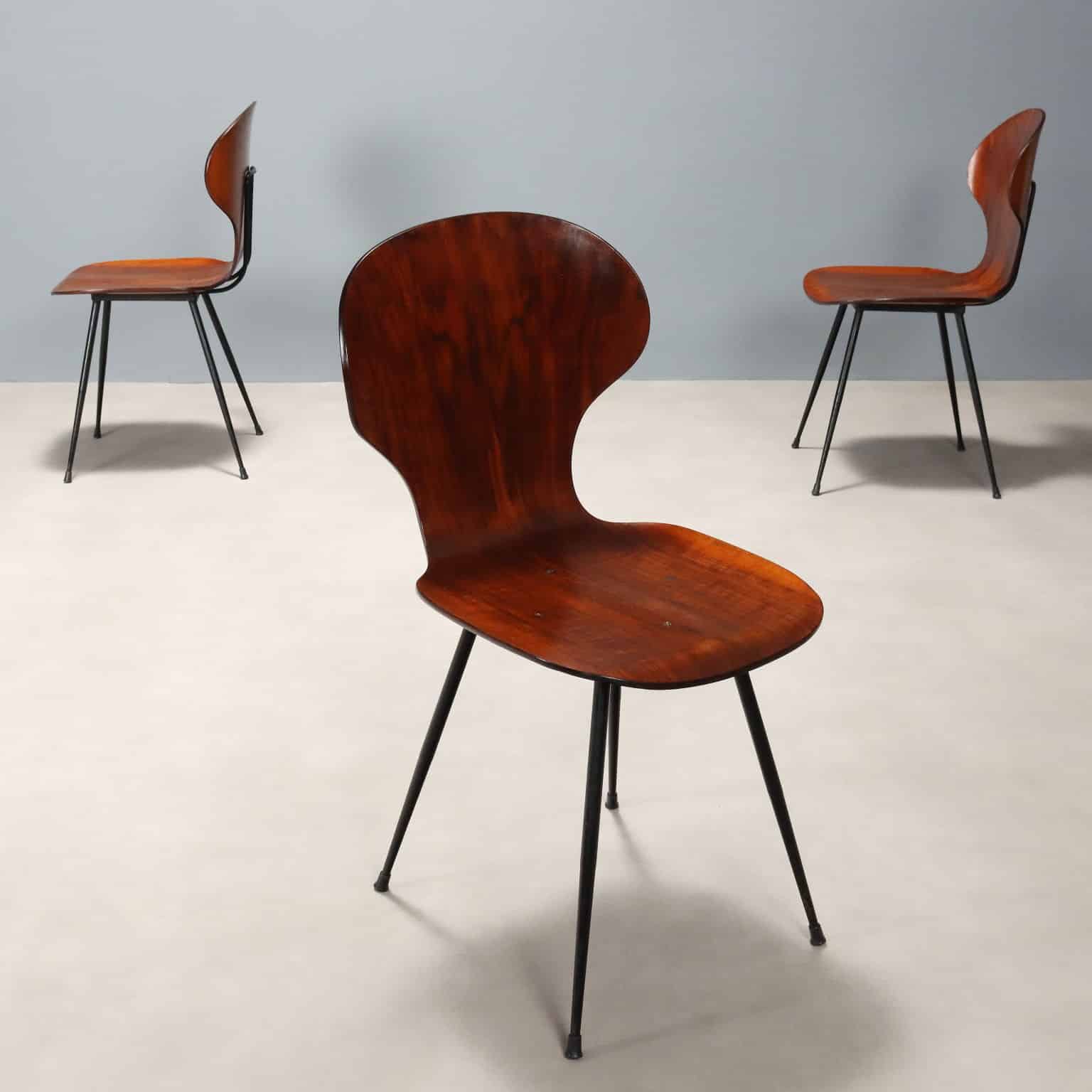 Tre Sedie anni '60 restaurate