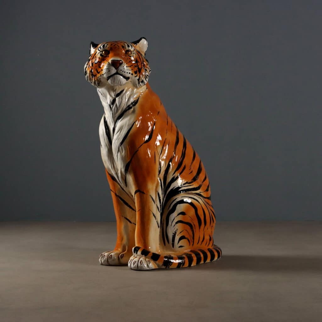 Tigre in ceramica anni '70