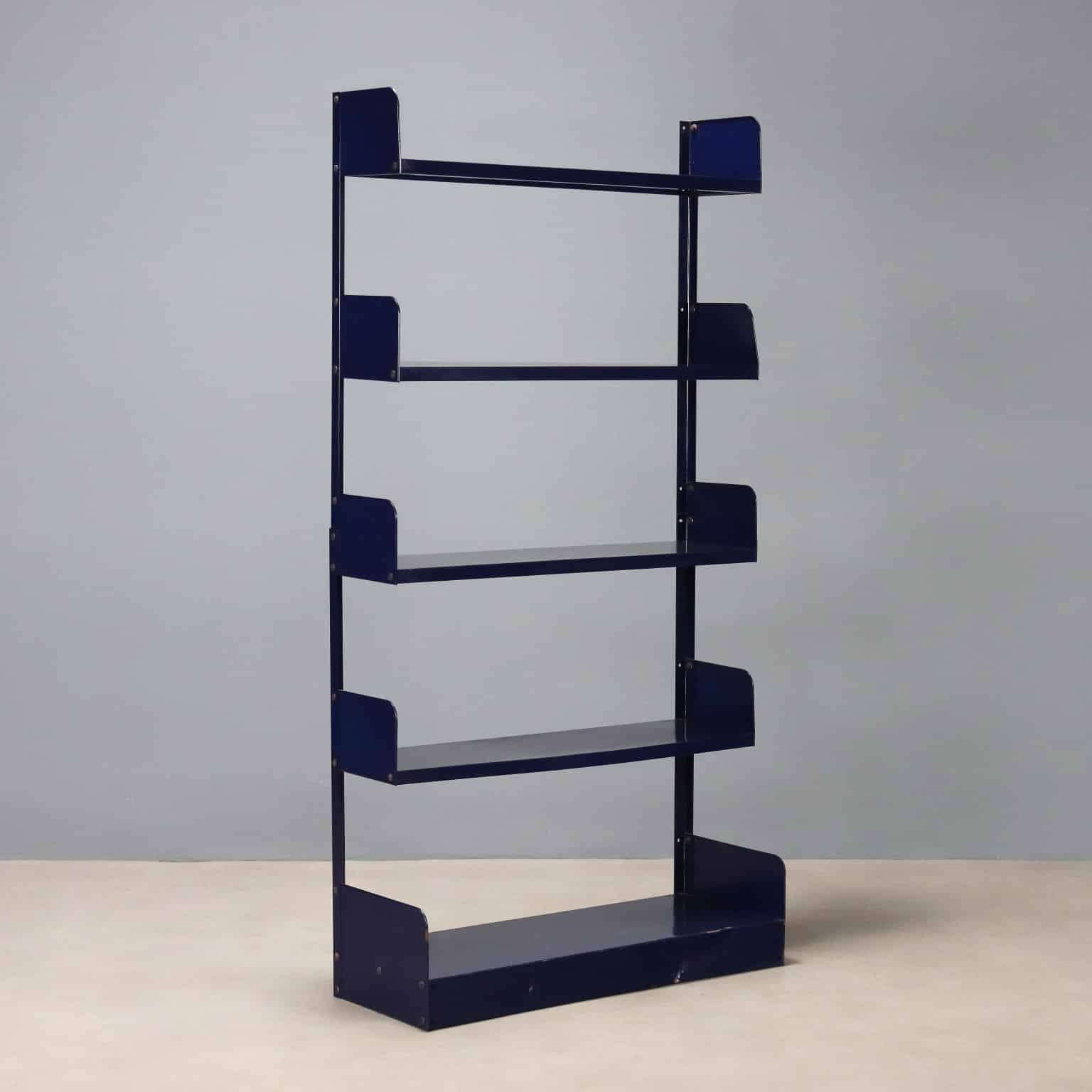 Libreria in metallo anni '70