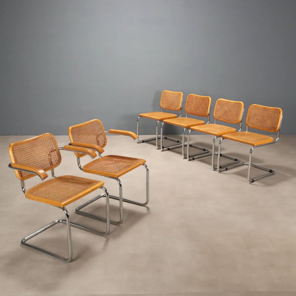 Sei Sedie 'Cesca' by Marcel Breuer per Gavina
