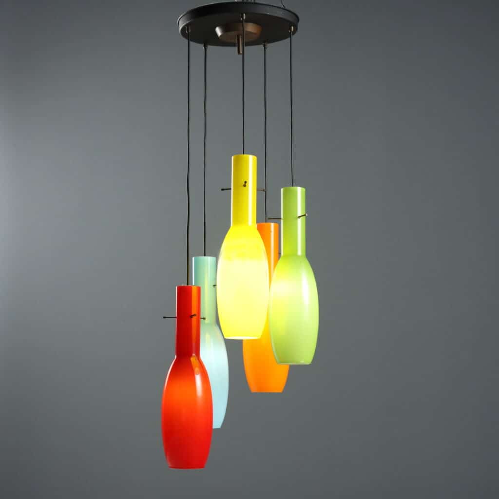 Lampada multicolore anni '60
