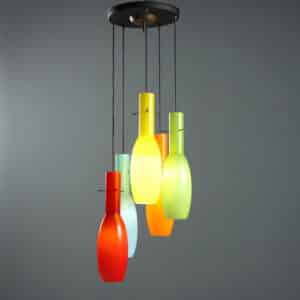 Lampada multicolore anni '60