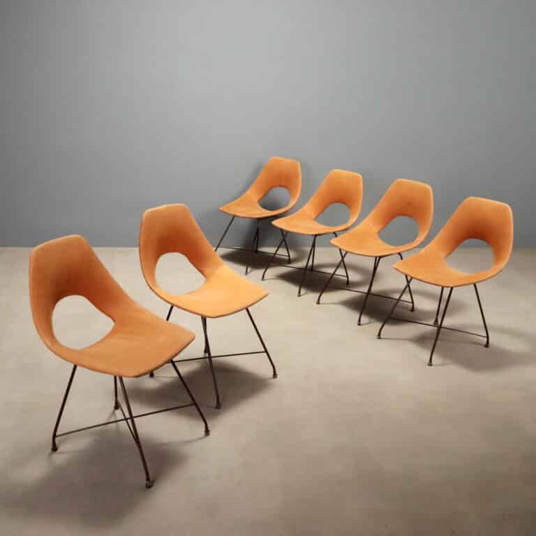 Sei Sedie anni '50 '60 by Augusto Bozzi